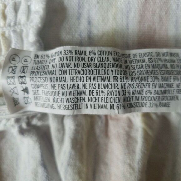 Forever 21+ White & Multi Color Striped Off The Shoulder Cropped Top Plus Sz 3X - Picture 4 of 8